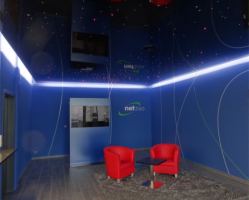 NetZulg AG schwarz hochglanz mit integriertem Sternenhimmel